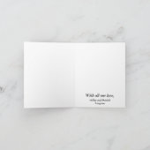 Danke Foto-Hochzeits-Anmerkungs-Karte (Innenseite)