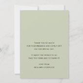 DANKE Foto Kalligraphie ombre sage (Rückseite)