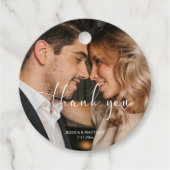 Danke Foto-Vorlage Hochzeit Geschenkanhänger (Vorderseite)