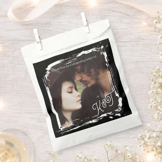 Danke | Foto-Vorlage Hochzeit Geschenktütchen (Ausgeschnitten)