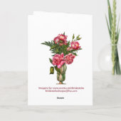 Danke, Fotograf Wedding Dankeskarte (Rückseite)