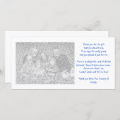 Danke Fotokarte vom Baby (Vorne/Hinten)