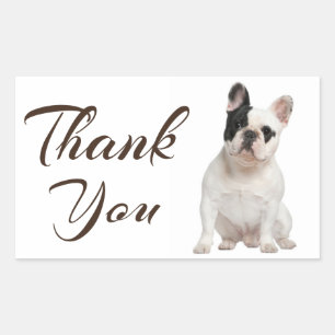 Danke Französische Bulldogge Welpen Hund Aufkleber