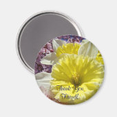 Danke, Freund! Magnet Bright Spring Daffodien (Vorderseite/Rückseite)
