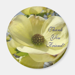 Danke Freund! Magnetgeschenke Gelber Dogwood Magnet