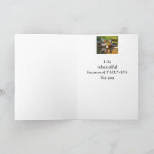 Danke, Freunde wie du machen das Leben schön Karte (Innenseite)