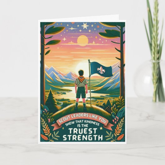 Danke, freundlicher Pfadfinder! Dankeskarte Karte (Vorderseite)