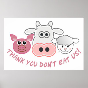 Danke friss uns nicht poster