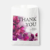 💍 Danke Fuchsia Verzauberung: Wasserfarbe Geschenktütchen (Vorderseite)