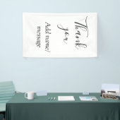 Danke fügen Sie Namen Nachricht einfache stilvolle Banner (Messeveranstaltung)