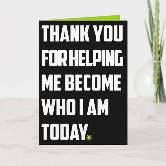 Danke, Funny Dankeskarte (Vorderseite)