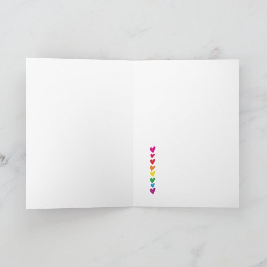 Danke - Funny LGBTQ Valentine's Day Card Rainbow (Innenseite)