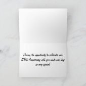 **DANKE** FÜR *25. JAHRESTAG* DANKESKARTE (Innenseite)