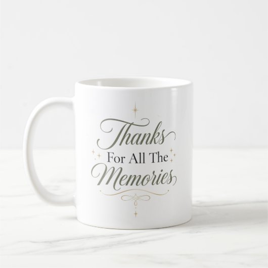Danke für all die Erinnerungen Kaffeetasse (Links)