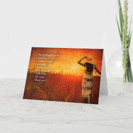 Danke - für alle Geschenke, die Sie mir gegeben ha