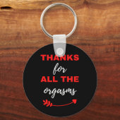 Danke für alle Orgasmen Schlüsselanhänger (Vorderseite)