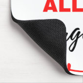 Danke für alle Orgasmen schwarz Mousepad (Ecke)