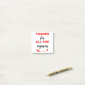 Danke für alle Orgasmen schwarz Post-it Klebezettel (Auf Schreibtisch)