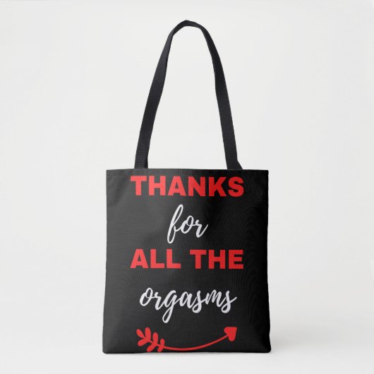 Danke für alle Orgasmen Tasche (Vorderseite)