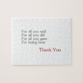 Danke für alle puzzle (Horizontal)