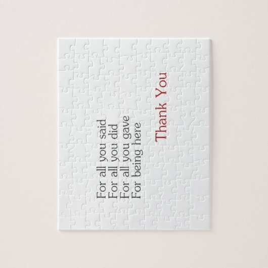 Danke für alle puzzle (Vertikal)