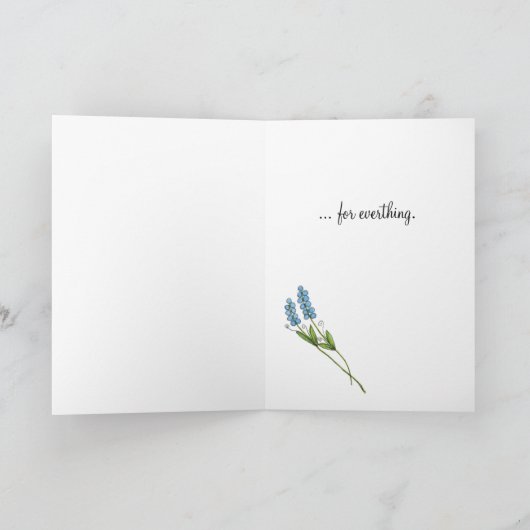 Danke für alles. (Innenseite)