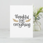 Danke für alles Erntedank Funny Einladung (Stehend Vorderseite)