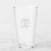 Danke für alles Erntedank Funny Glas (Rückseite)
