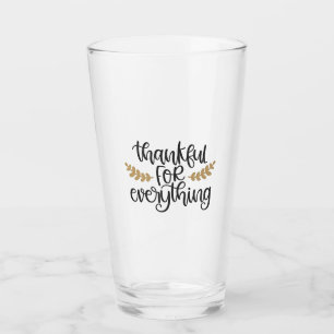 Danke für alles Erntedank Funny Glas