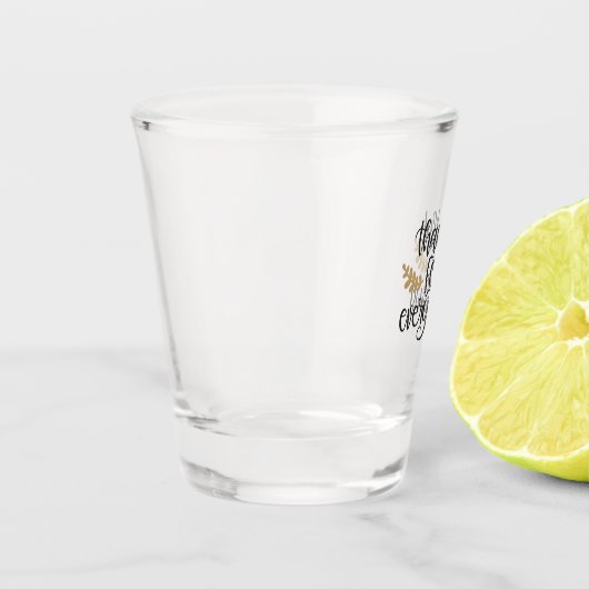 Danke für alles Erntedank Funny Schnapsglas (Links)