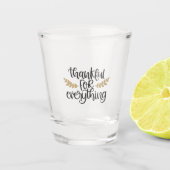 Danke für alles Erntedank Funny Schnapsglas (Vorderseite)