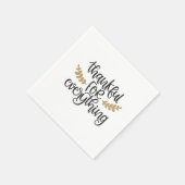 Danke für alles Erntedank Funny Serviette (Ecke)