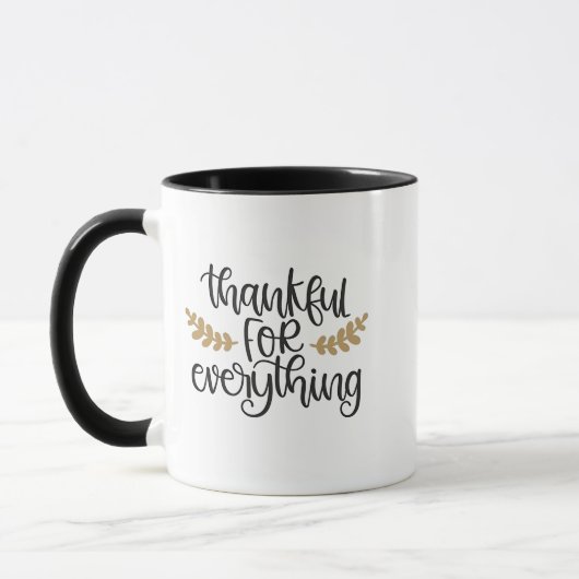 Danke für alles Erntedank Funny Tasse (Links)