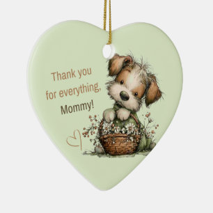 Danke für alles, Mama! Keramik Ornament