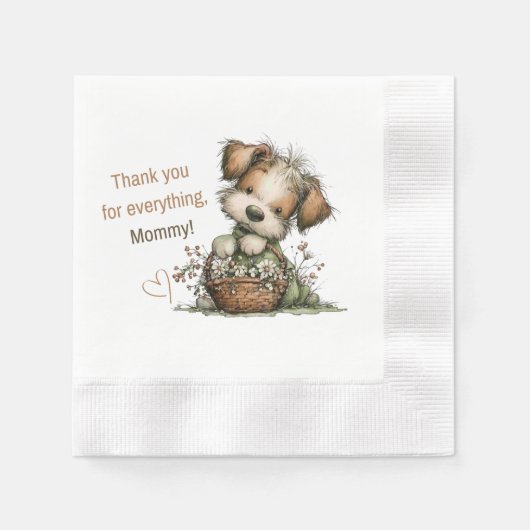 Danke für alles, Mama! Serviette (Vorderseite)