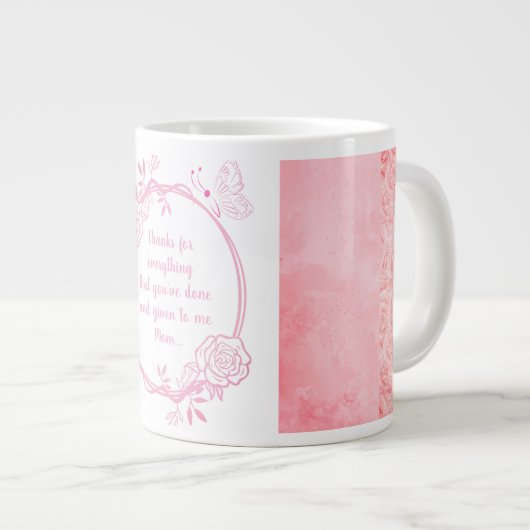 Danke für alles Mama, Spezialität Tasse (Vorderseite Rechts)