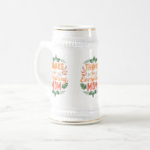 Danke für alles, Mama" - Stein 22 oz Bierglas (Vorderseite Links)