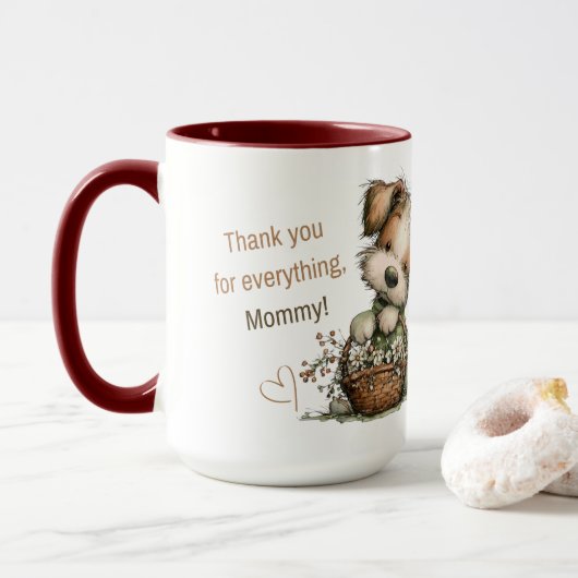 Danke für alles, Mama! Tasse (Mit Donut)