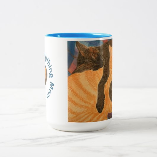 Danke für alles Mama Zweifarbige Tasse (Mittel)