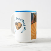 Danke für alles Mama Zweifarbige Tasse (Vorderseite Links)