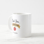 Danke für Alles Personalisiert Kaffeetasse (Vorderseite Links)