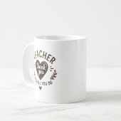 Danke für alles Persönlich Kaffeetasse (Vorderseite Links)