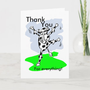 Danke für alles! Tanzkuh Cartoon