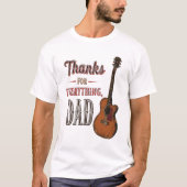 Danke für alles, Vater - Guitar Lover T-Shirt (Vorderseite)