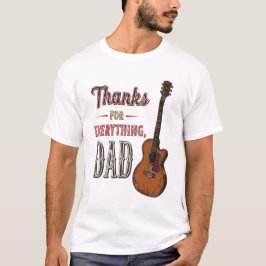 Danke für alles, Vater - Guitar Lover T-Shirt