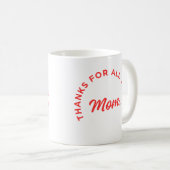 Danke für alles, was du tust, Mama Kaffeetasse (VorderseiteRechts)