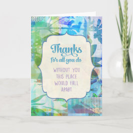 Danke für alles, was Sie tun