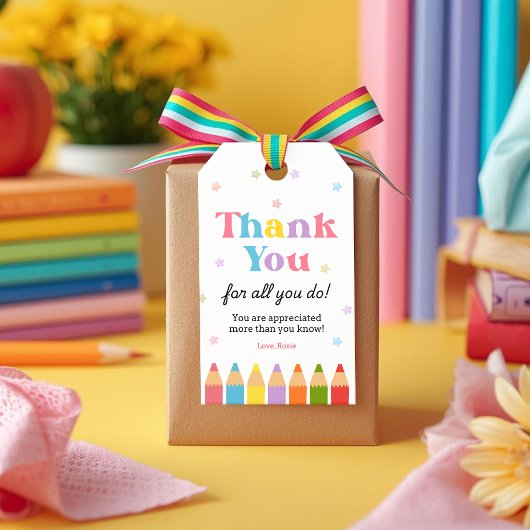 Danke für alles, was Sie tun Lehrer Dankbarkeit Geschenkanhänger