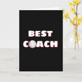 Danke für Baseball Coach Karte (Gelbe Blume)