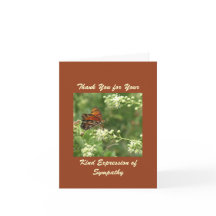 Danke für Beileid, Orange Butterfly